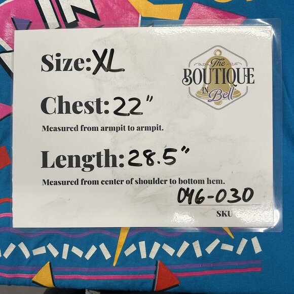 Vintage Hanes XL 90s "In Tune" Graphic TShirt Single Stitch Blue Retro Style - Picture 15 of 16